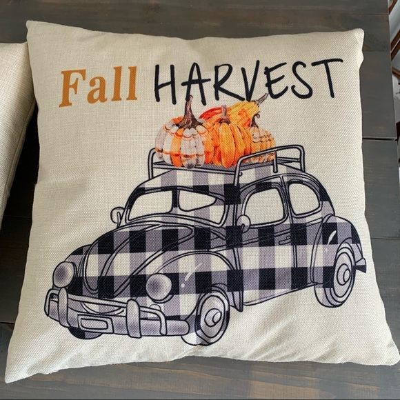 Farmhouse Style Autumn Fall Harvest Pillowcase Set - Picture 5 of 5
